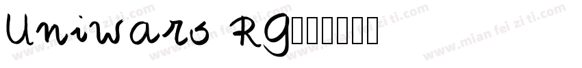 Uniwars RG字体转换